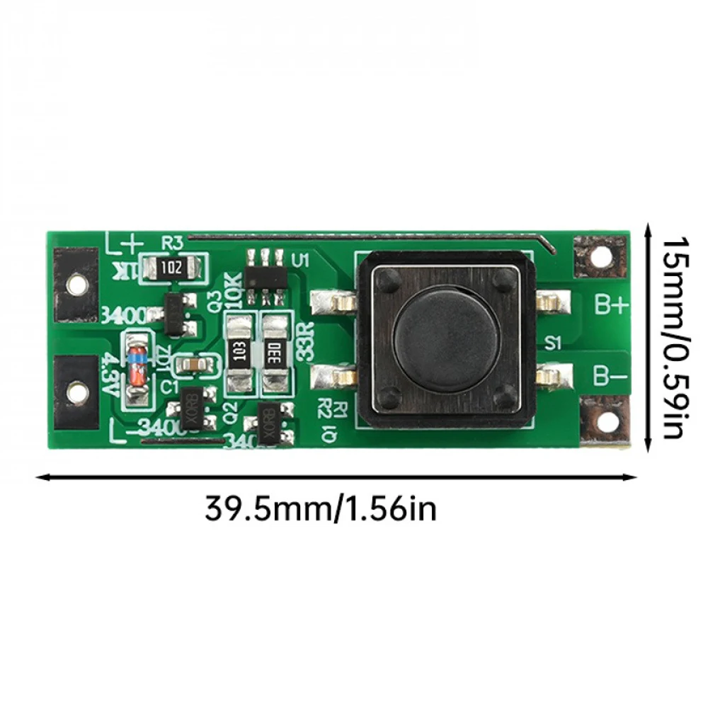 3-12V Blinking Module Driver Board On/Off Switch High Light/Bright/Blinking Car Light LED Lighting Control Board Driver Board