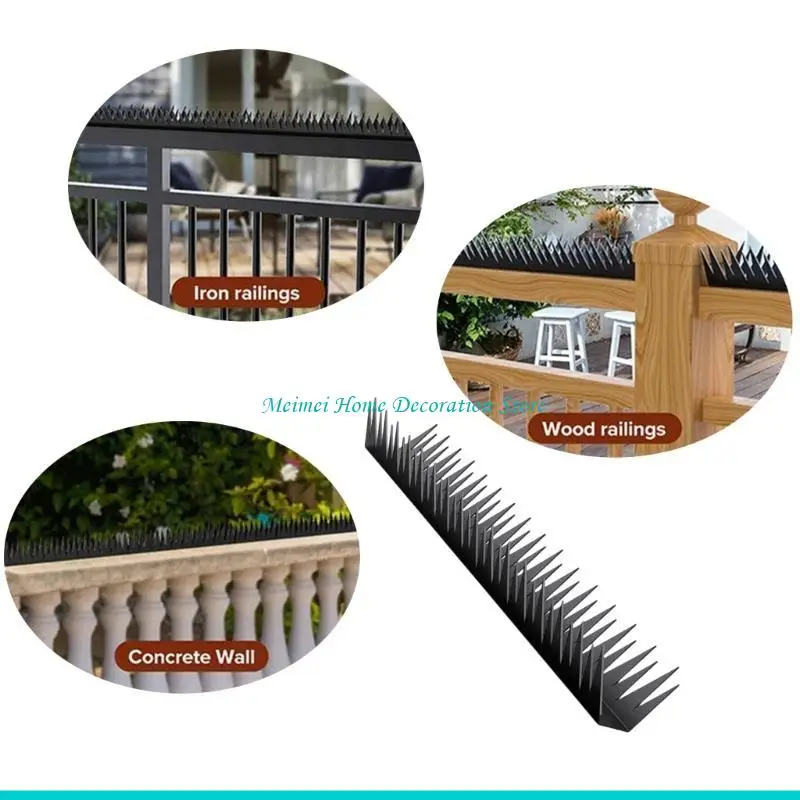 

H7BF Всепогодные металлические шипы Антиптичьи шипы для домашней и коммерческой безопасности 6 шт.