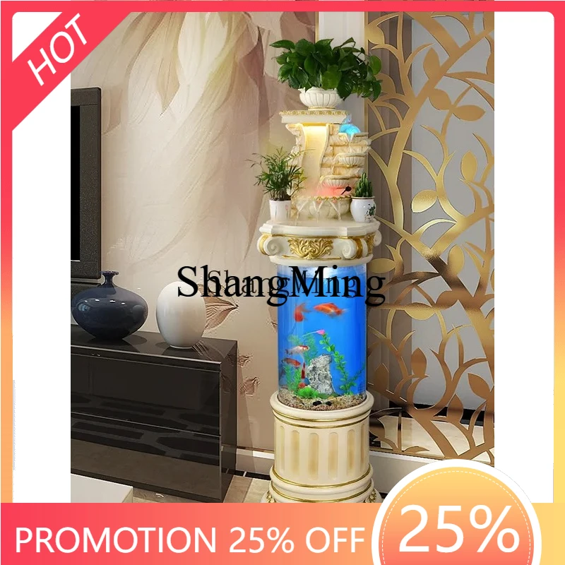 

SM room high-end flowing water fish tank ornament circulating water ecological tank new home decoration
