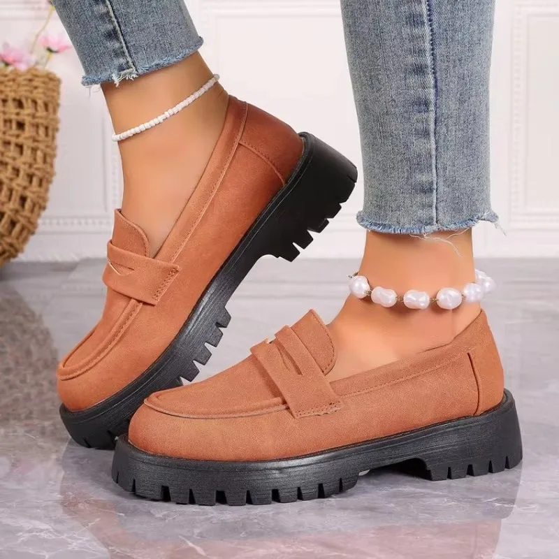 Damskie trampki Nowy trend Platforma w stylu brytyjskim Damskie trampki Biurowe lekkie buty designerskie dla kobiet Zapatos De Mujer