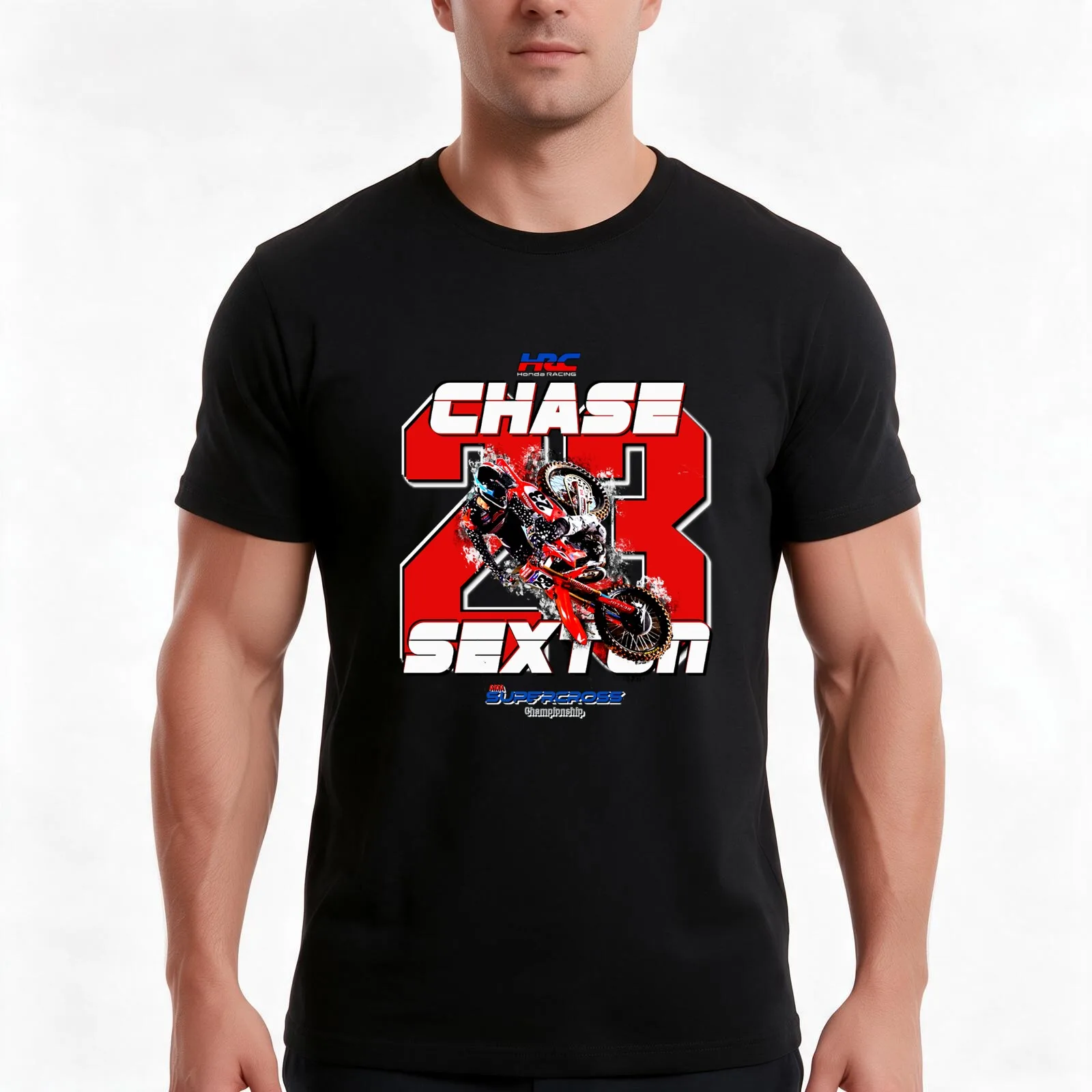Chase Sexton 23 Motocross Supercross - SUPERCROSS CHAMPION SUPERSTAR SUNDAYS T-Shirt, Summer Casual Cotton Tee, Unisex Men Women
