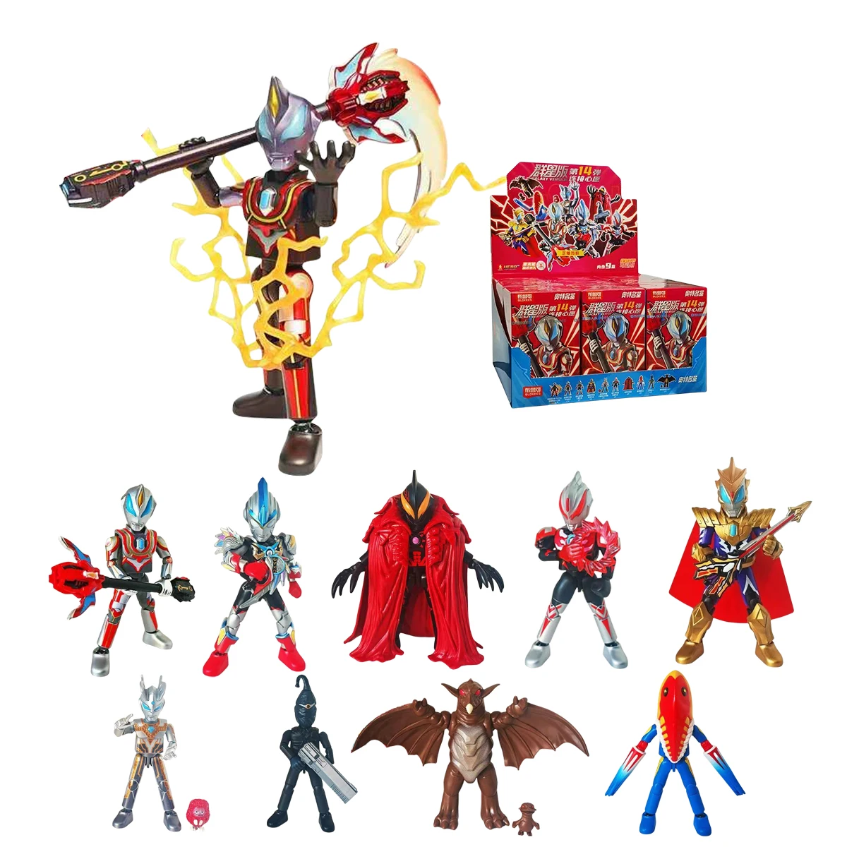 

Фигурка HiPlay Blokees Ultramen All-Star Edition 14, Belial Fusion Juggler Blind Box