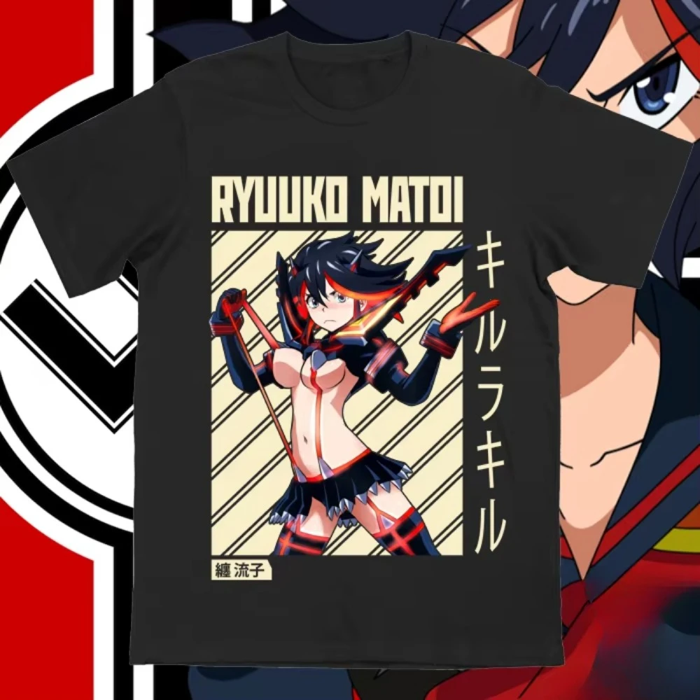 

ANIME TSHIRT - Kill la Kill - Ryuuko Matoi T-Shirt Anime girl cute style comics surrounding cosplay costumes