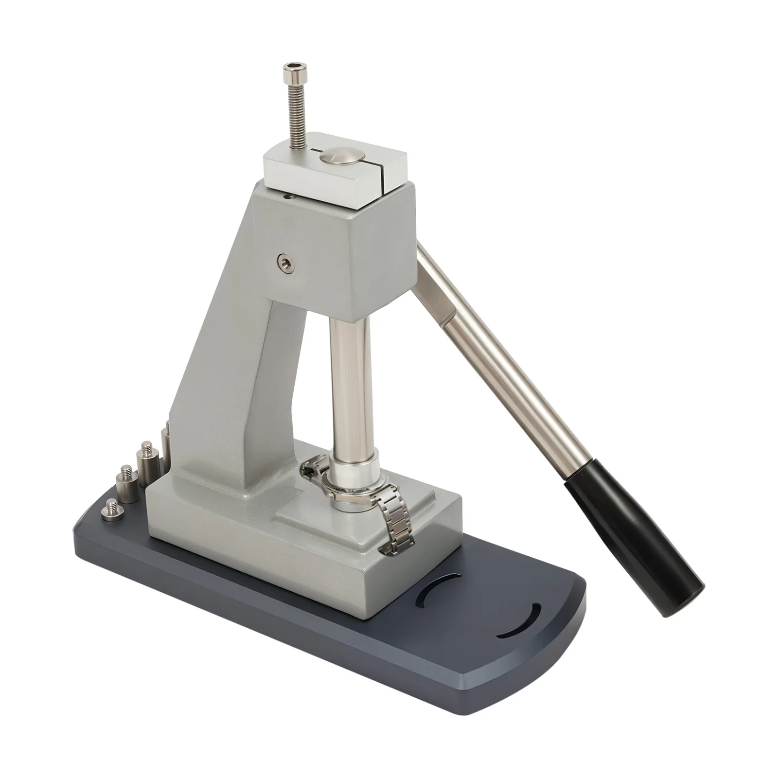 Watch Press Tool Set 6173 Vertical Watch Case Closing Machine with 25 Dies Watch Back Press Repair Kit for Watchmaker Home Use