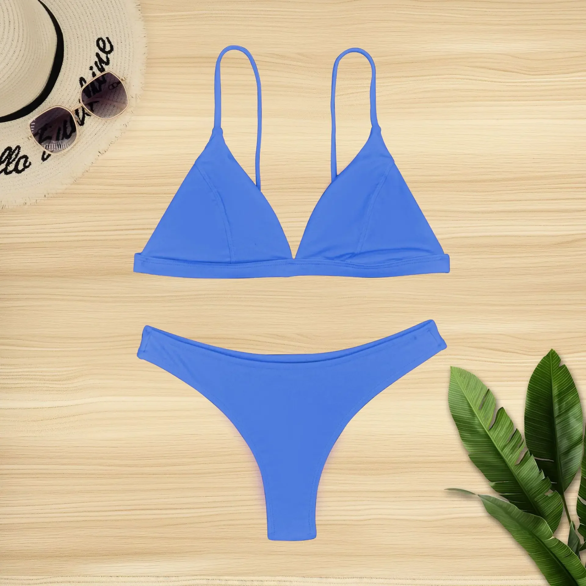 New Sexy Triangle Push Up Bikini Micro Swimwear Women Solid 2 Piece Swimsuit Thong Bathing Suit Beach Wear Maillot De Bain Femme