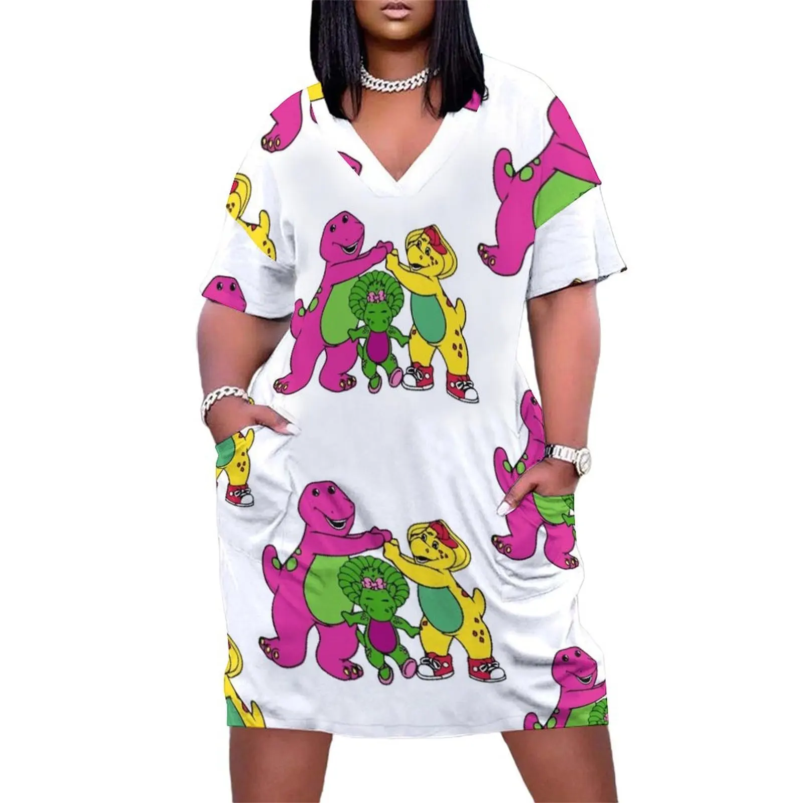 

Barney And Friends Loose Pocket Dress summer dress womens 2024 Women"s summer skirt women"s luxury party dress