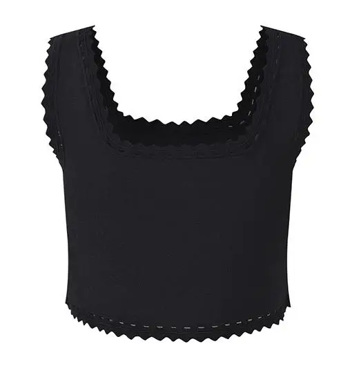 2026 Summer Lady Fashion Designed Solid Suit U-neck Sleeveless Short Tops Irregular Ruffles Midi Skirt Women Slim Knit 2pcs