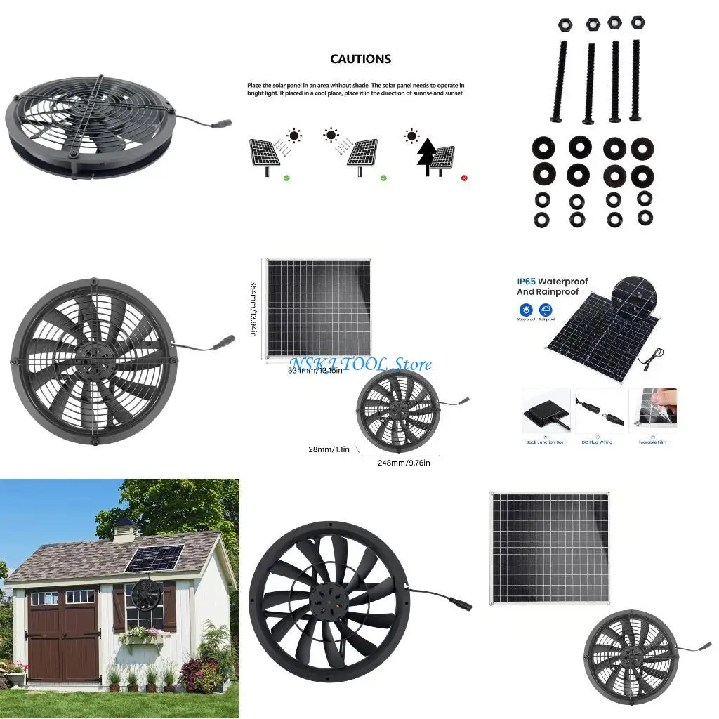 L8RC Renewable Energy Exhaust Blower 2500RPM Motor Perfect for Humidity Control in Indoor Gardens Bathrooms Plastic Housing