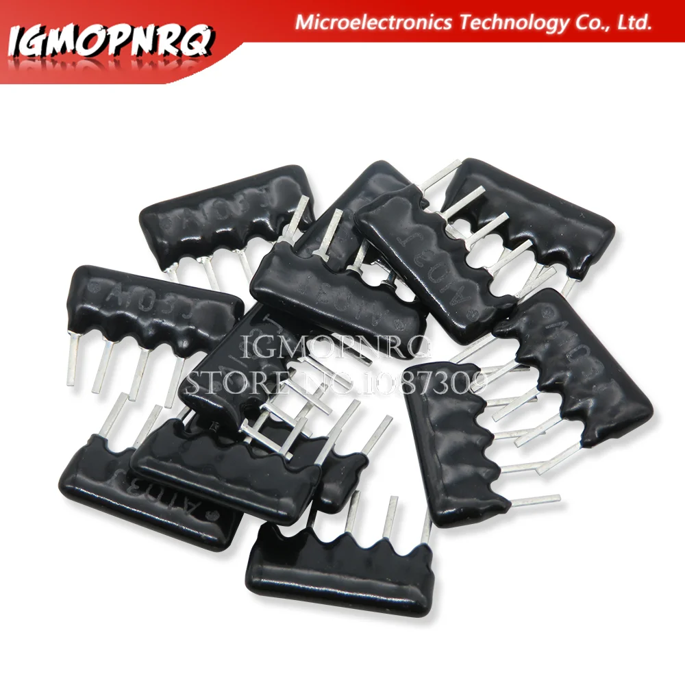 10Pcs 6PIN 5PIN 9PIN Exclusion เครือข่ายอาร์เรย์ตัวต้านทาน DIP 100 220 330 470 510 680 1K 1.2K 1.5K 2K 2.2K 3.3K 4.7K 10K 100K Ohm 6P