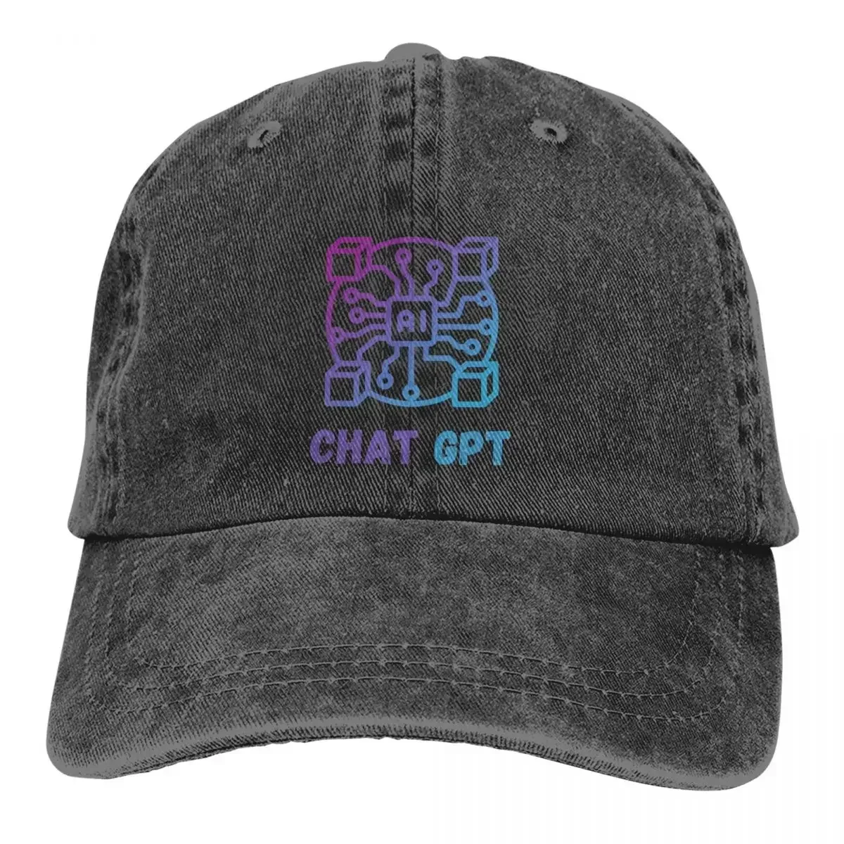 Summer Cap Sun Visor AI CPU Hip Hop Caps ChatGPT Cowboy Hat Peaked Trucker Dad Hats