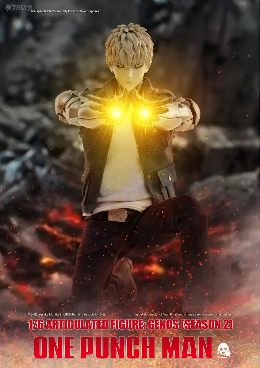 3A Threezero 3Z0138 DV 1/6 واحد لكمة رجل (الموسم 2) Genos 2.0 عمل نموذج لجسم نسخة فاخرة 30 سنتيمتر الأصلي