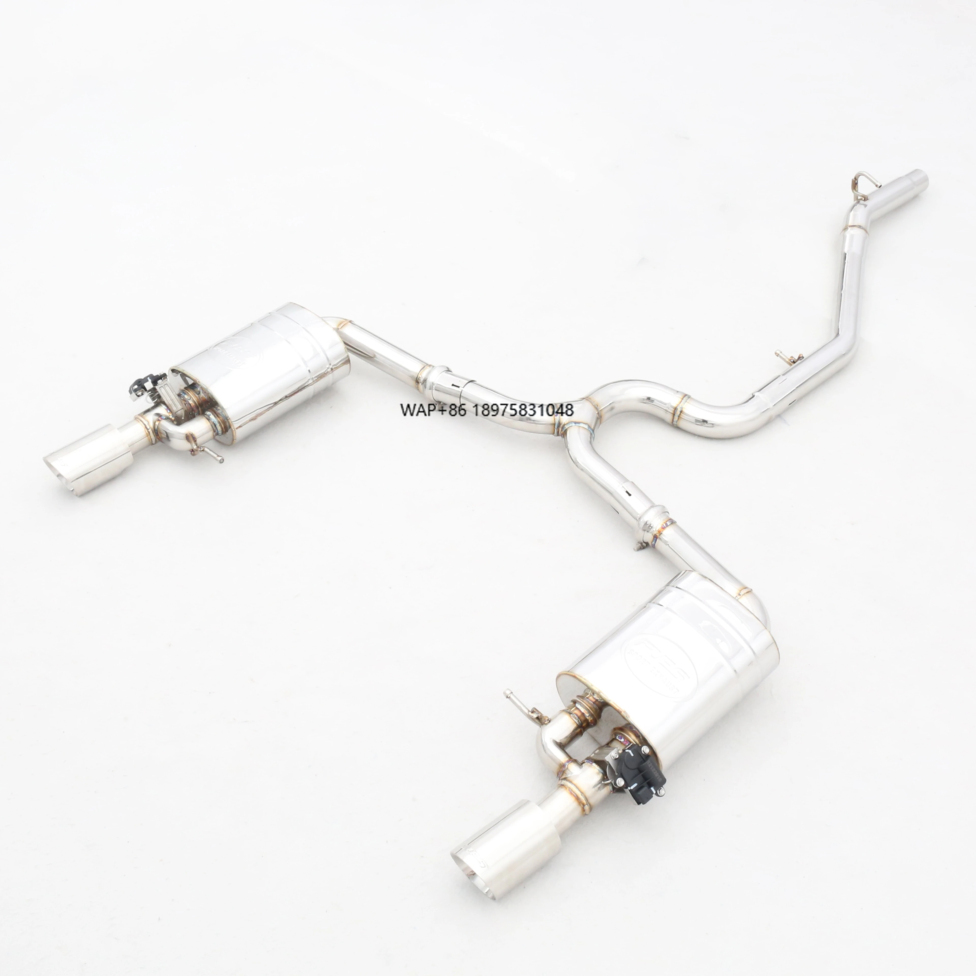 

Custom 304 Stainless Steel/Titanium Valved Exhaust System Designed for R36 B6 3.6 V6
