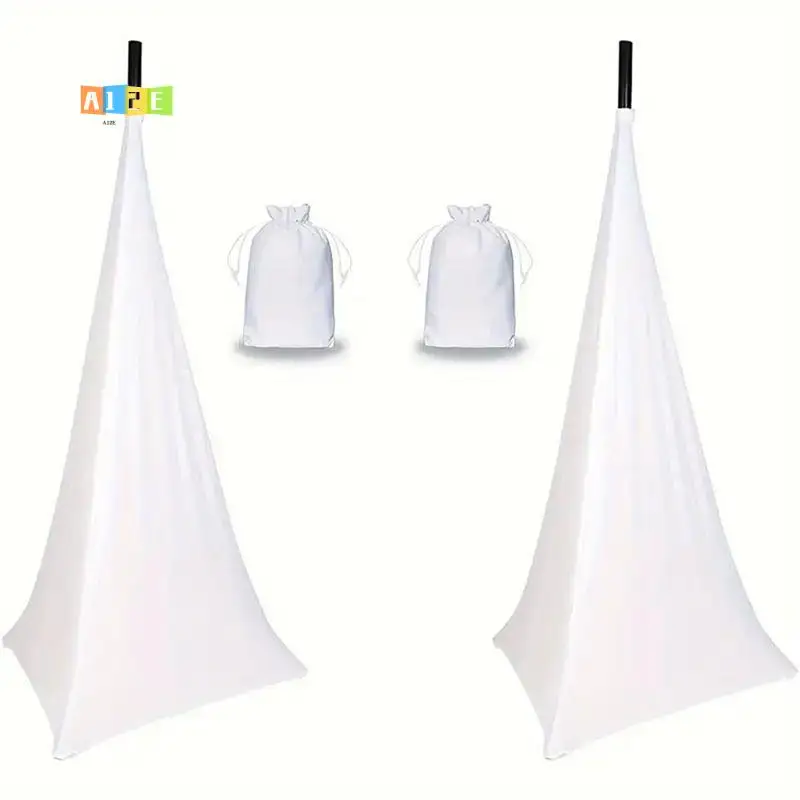 A12E-Universal DJ Light Speaker Stand Cover Stretchable Tripod Stand Skirt Flexible Height Adjustment For Stage Equipment