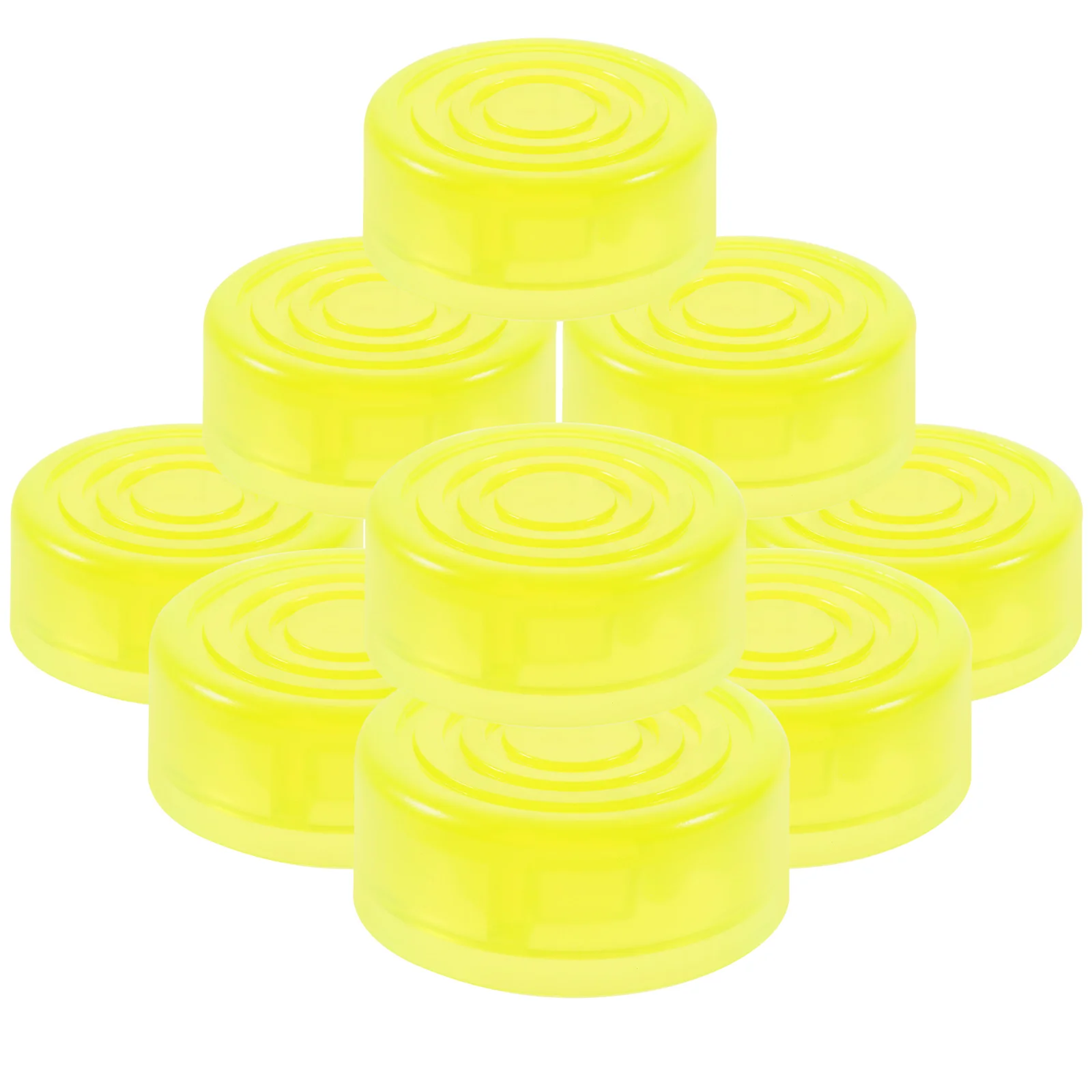 

10 Pcs Musical Instrument Guitar Pedal Protective Cover Foot Plastic Effects Footswitch Toppers