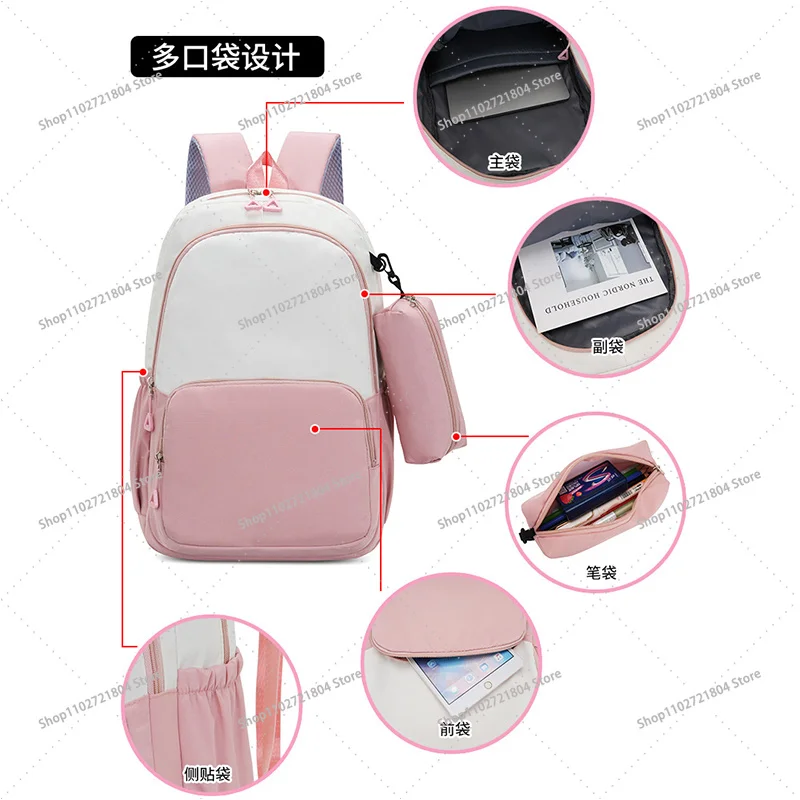 The Amazing Digitals Circus Large Capacity Backpacks with Pencil Case Anime Printed Schoolbag Students Book Stationery Backpack - view 2