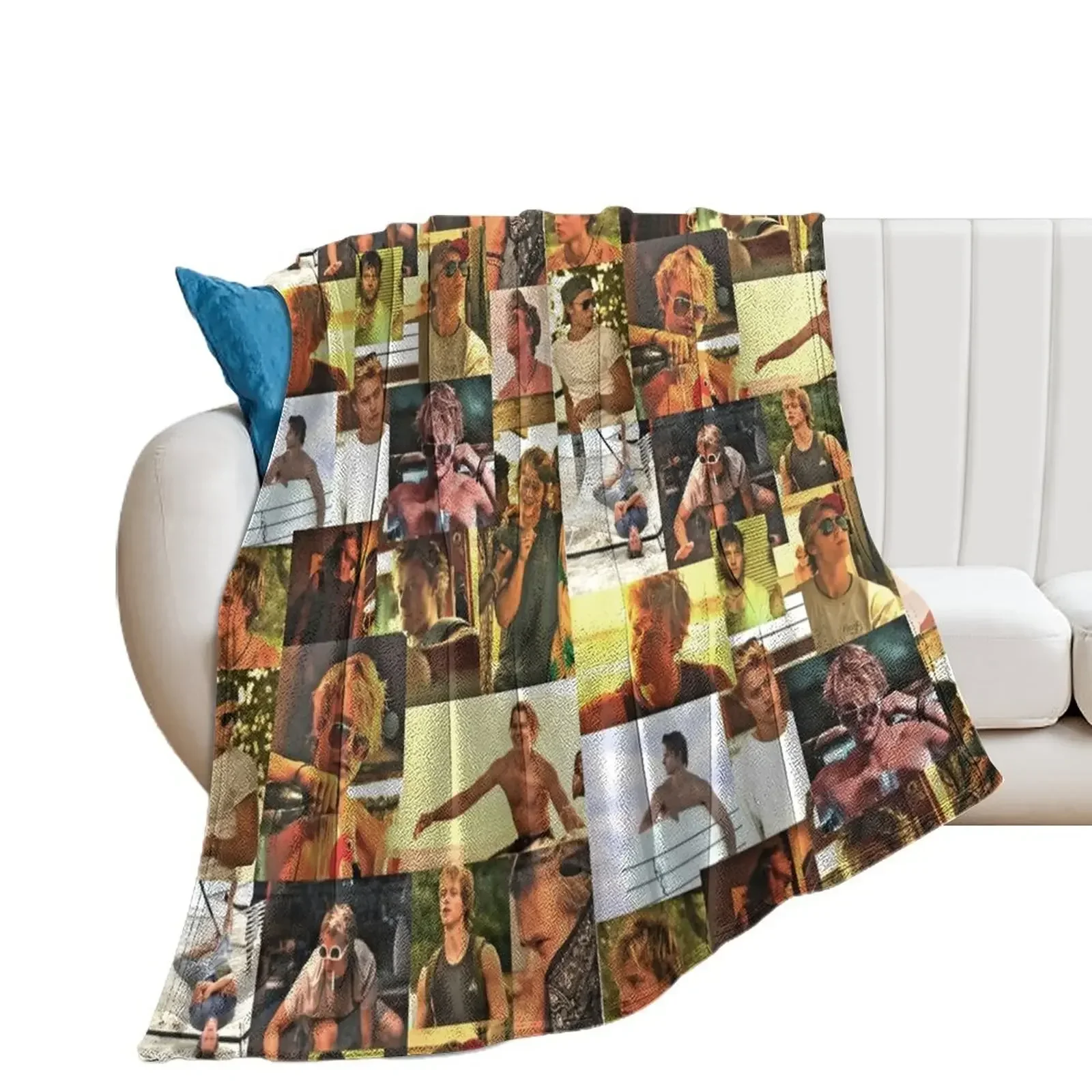 JJ Maybank - Rudy Pankow Throw Blanket blankets and throws anime Blankets