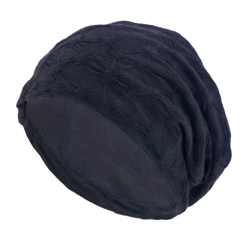 2025 New Autumn Winter Cotton Slouchy Beanies Women Men Unisex Baggy Turban Hat Skullies Outdoor Bonnet Ear Protection Warm Cap