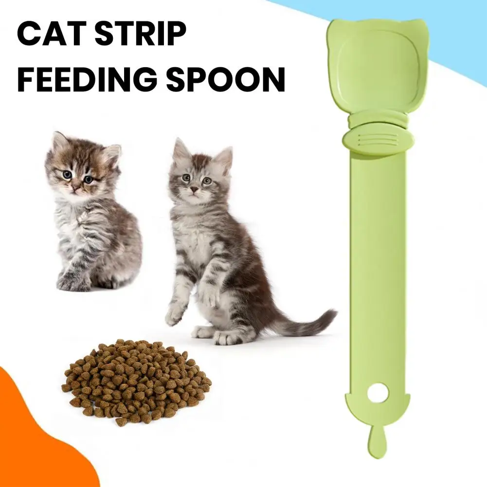 Wet Cat Food Spoon Cat Strip Feeder Spoon Easy Squeeze Pet Liquid Snack Dispenser for Preventing Mess-free Feeding Cat Treat Bar