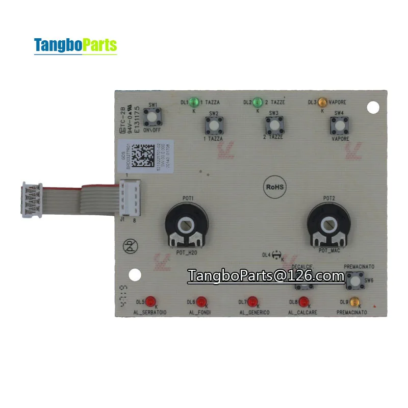 Parti della macchina per caffè Espresso Display di funzionamento elettronico pannello di controllo dello schermo LCD per Delonghi ESAM 3200 4000