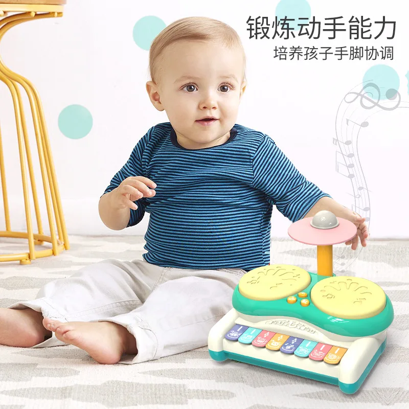 Kinderen Elektronische Drums Multifunctionele Drummen Instrumenten Jazz Drums Hand Clap Drum Baby Puzzel Muziek Speelgoed Verjaardagscadeau