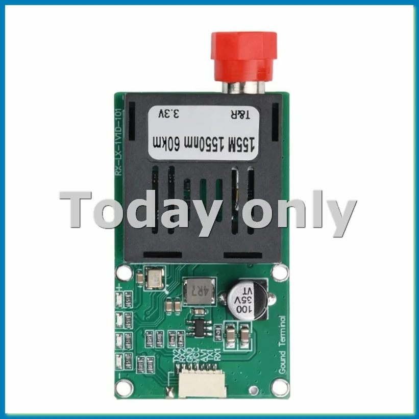 Fiber Converter SingleMode Single Fiber FC/UPC RX 1 Channel Video+UART TTL SBUS to Optic Controller 0-60km-VVNB