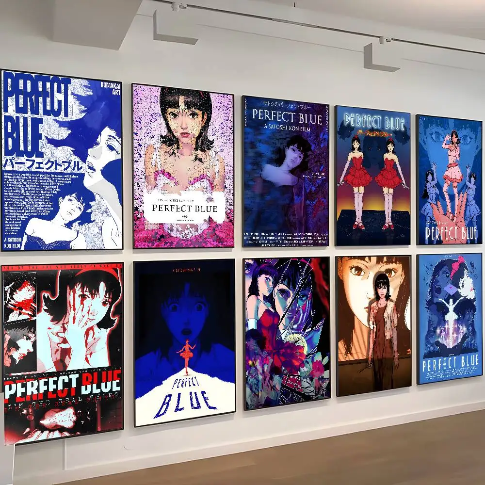 P-PERFECT-BLUE Thrilling-Psychological Self-adhesive Art Poster Whitepaper Prints Posters Artwork Aesthetic Art Wall Painting