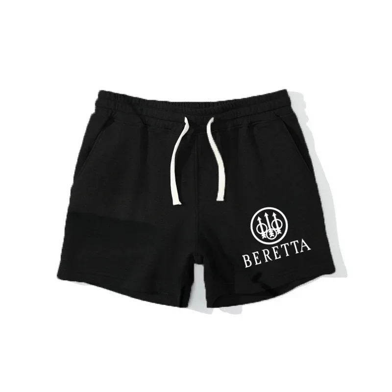 Trendy fashion berettas shorts fitness sports leisure handsome men\'s drawstring shaping pantsNO.1