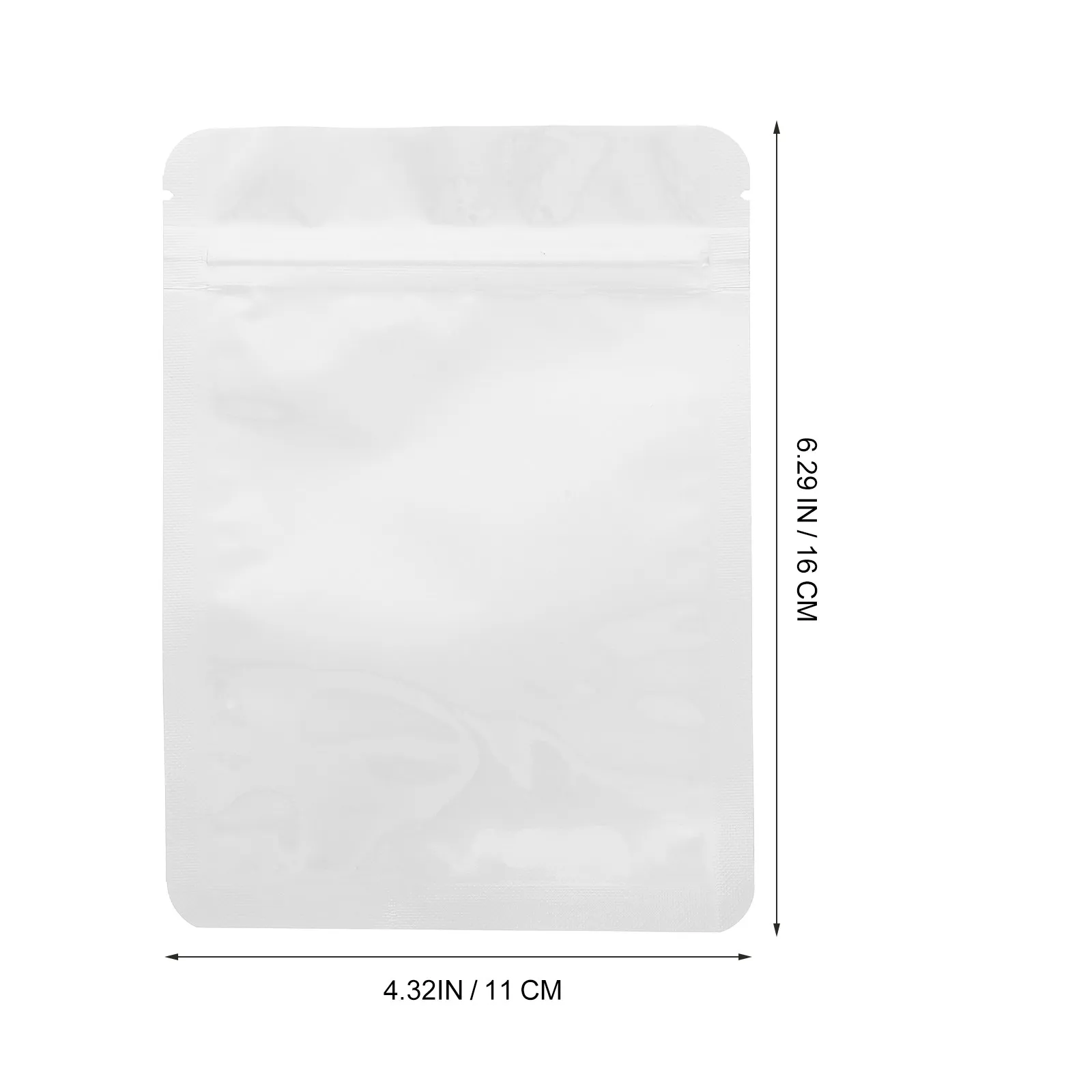 50Pcs Heavy Duty Resealable Aluminum Foil Bags for Food Storage Tea Coffee Sugar Grains Jewelry Stand-Up Sealed Pouches view 3