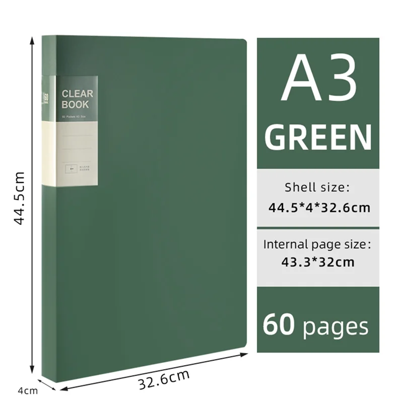 AT82-A3 Side-Entry Art Portfolio For Students - Painting Folder, Poster, Sketch Paper, Insert Pockets 60Pages