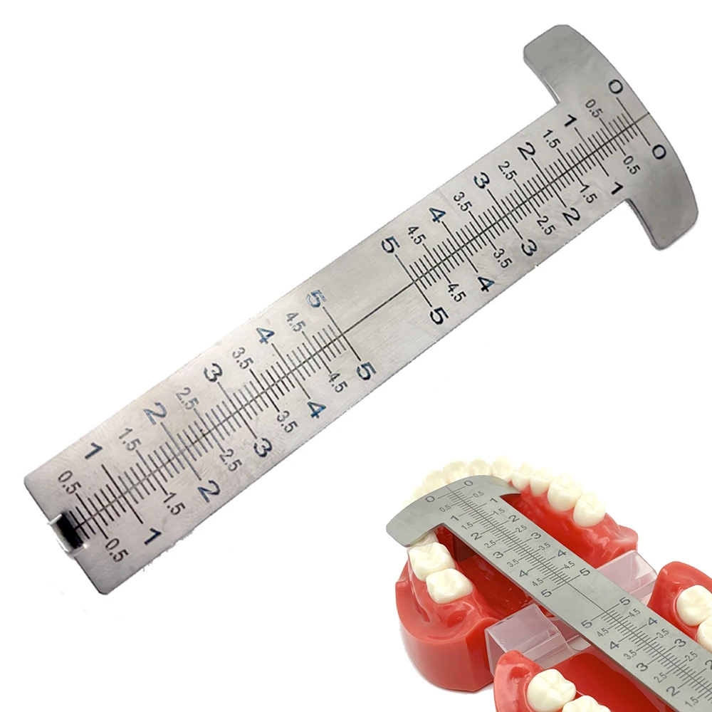 Dental Ruler Measuring Maxillary Dike Height Occlusion Rim Height Measuring Rule Dental Lab Tools