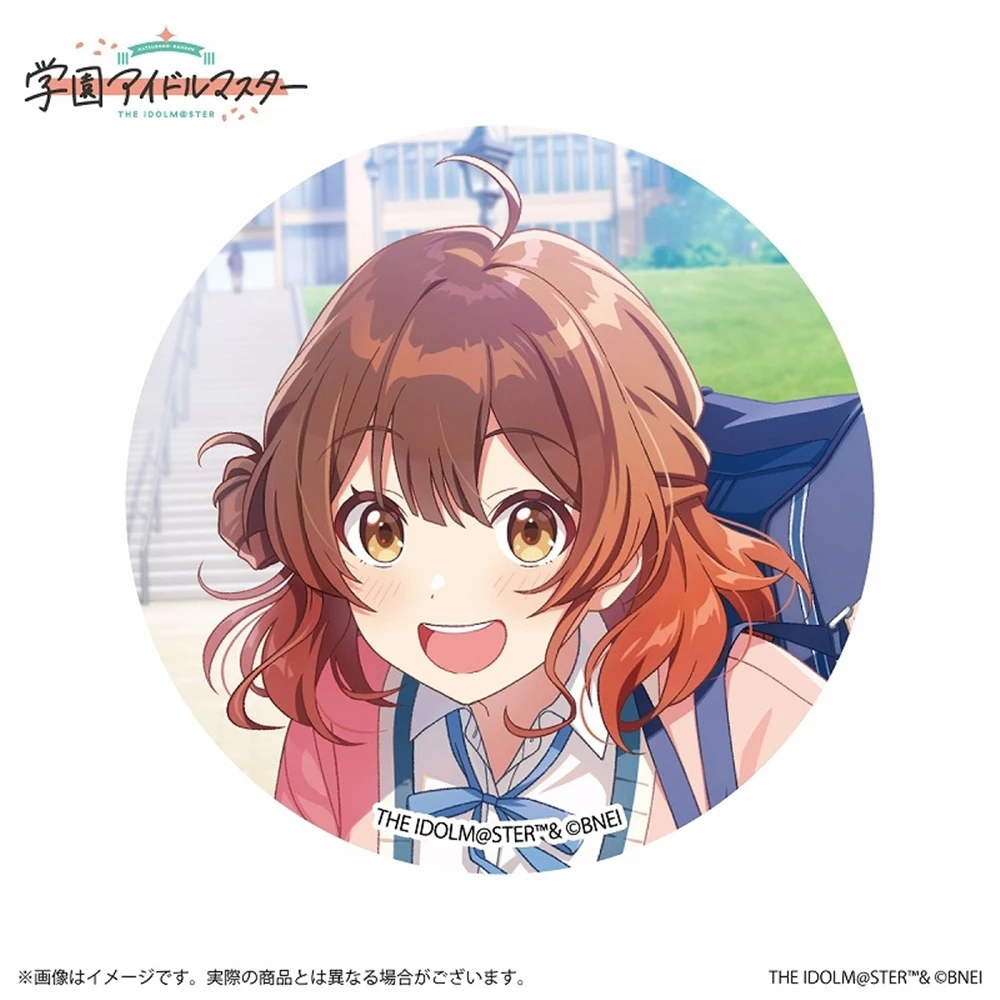 58 มม. เกม ไอดอลมาสเตอร์ โรงเรียนดนตรี ‌   เข็มกลัดตราสัญลักษณ์คอสเพลย์ อิดอลมาสเตอร์ ฮานามิ อุเมะ ชิโนซาวะ ฮิโร่  วัสดุโลหะแผ่น  ของตกแต่ง  ของขวัญคริสต์มาส