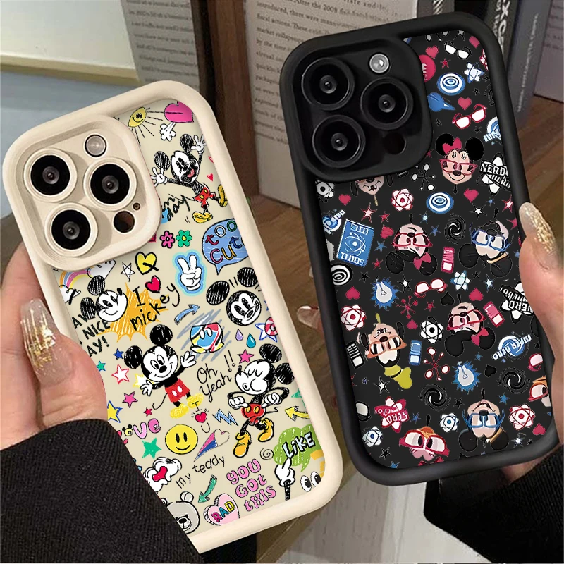 Graffiti Disneies Mickey New Phone Case For Huawei P40 P50 Mate 30 40 Nova 7 9 10 Honor 200 X7 X9 90 50 Pro 4G 5G TPU Back Cover