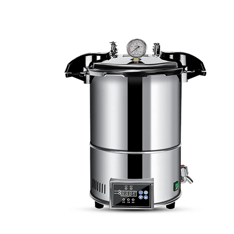 High Pressure Sterilizer Stainless steel Steam Sterilization Pot 24L Automatic Sterilization Autoclave Pot