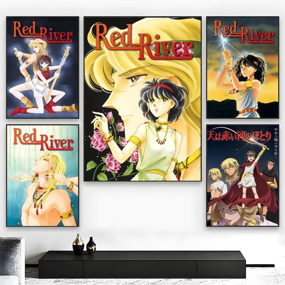 Shoujo Manga L-Legend of Red River Poster Wall art print art suitable for living room bedroom bar parlor home decor gift