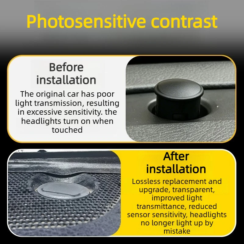 For Hyundai Elantra 7th Gen/Palisade/Santa Fe 5th Gen Auto Headlight Light Sensor Cover Photosensitive Probe Protector Car Tools