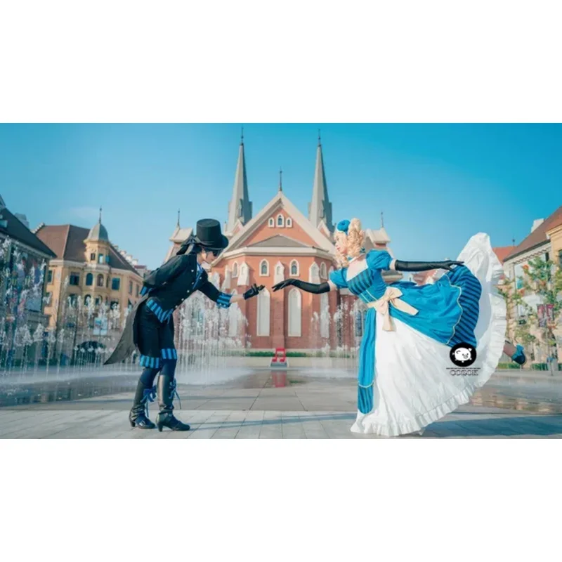 ชุดคอสเพลย์เอลิซาเบธ มิดฟอร์ด ลิซซี่ จากอนิเมะ "นักบุญดำรับพระมิ่งหุ้มพระองค์" รุ่น SS13 ขนาดสั่งตัดได้ ชุดเดรสหรูหราสำหรับงานปาร์ตี้ ชุดเจ้าหญิงครบชุด