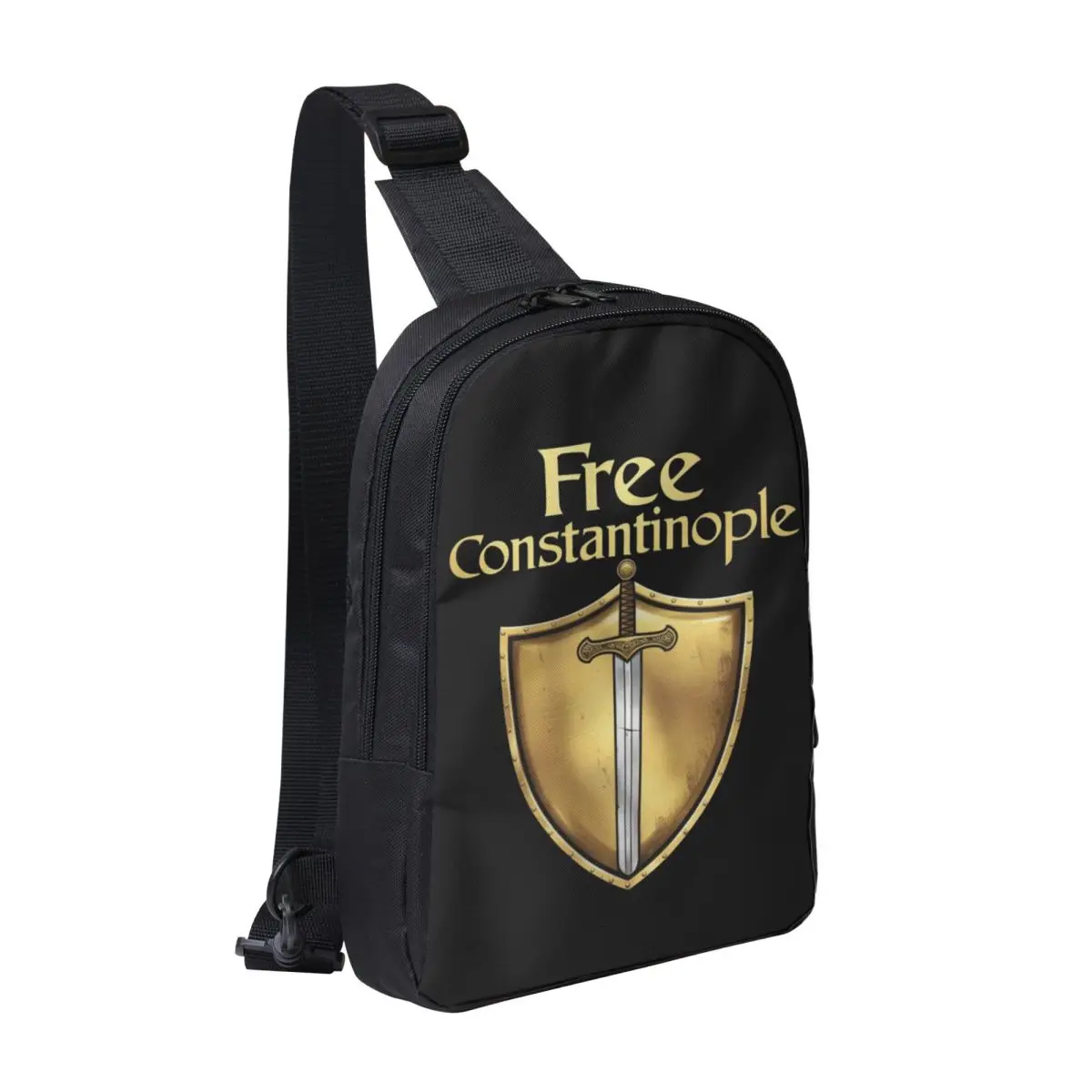 

Free Constantinople Bold Historical Statement Chest Bag Men Sling Crossbody Backpack Chest Bag Hiking Daypack Shoulder Bag