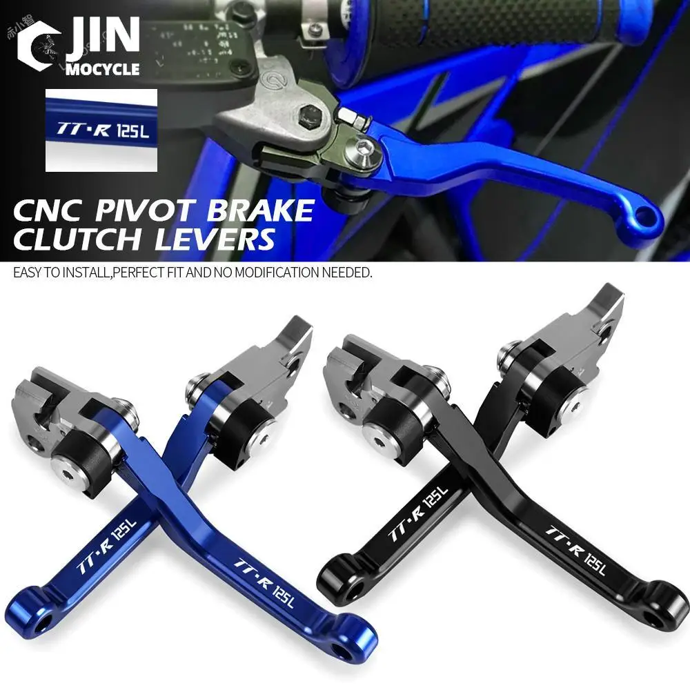 

For YAMAHA TTR125L 2000-2017 2016 2015 2014 2013 Motorcoss Pit Dirt Bike Pivot Foldable Brake Clutch Levers With LOGO TTR125L