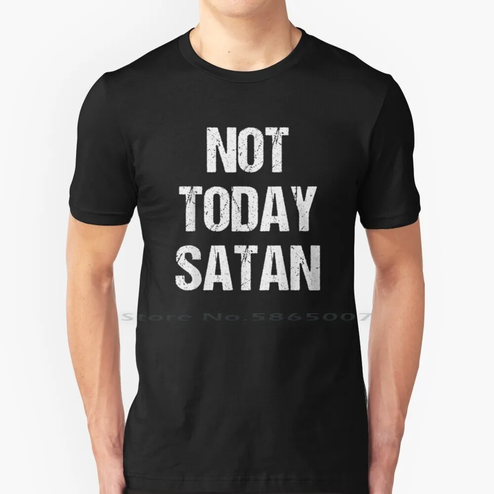 Vintage Not Today Satan Men Women 100% Cotton T Shirt Not Today Satan Satan Not Today Bianca Del Drag Queen Tee Short Sleeve