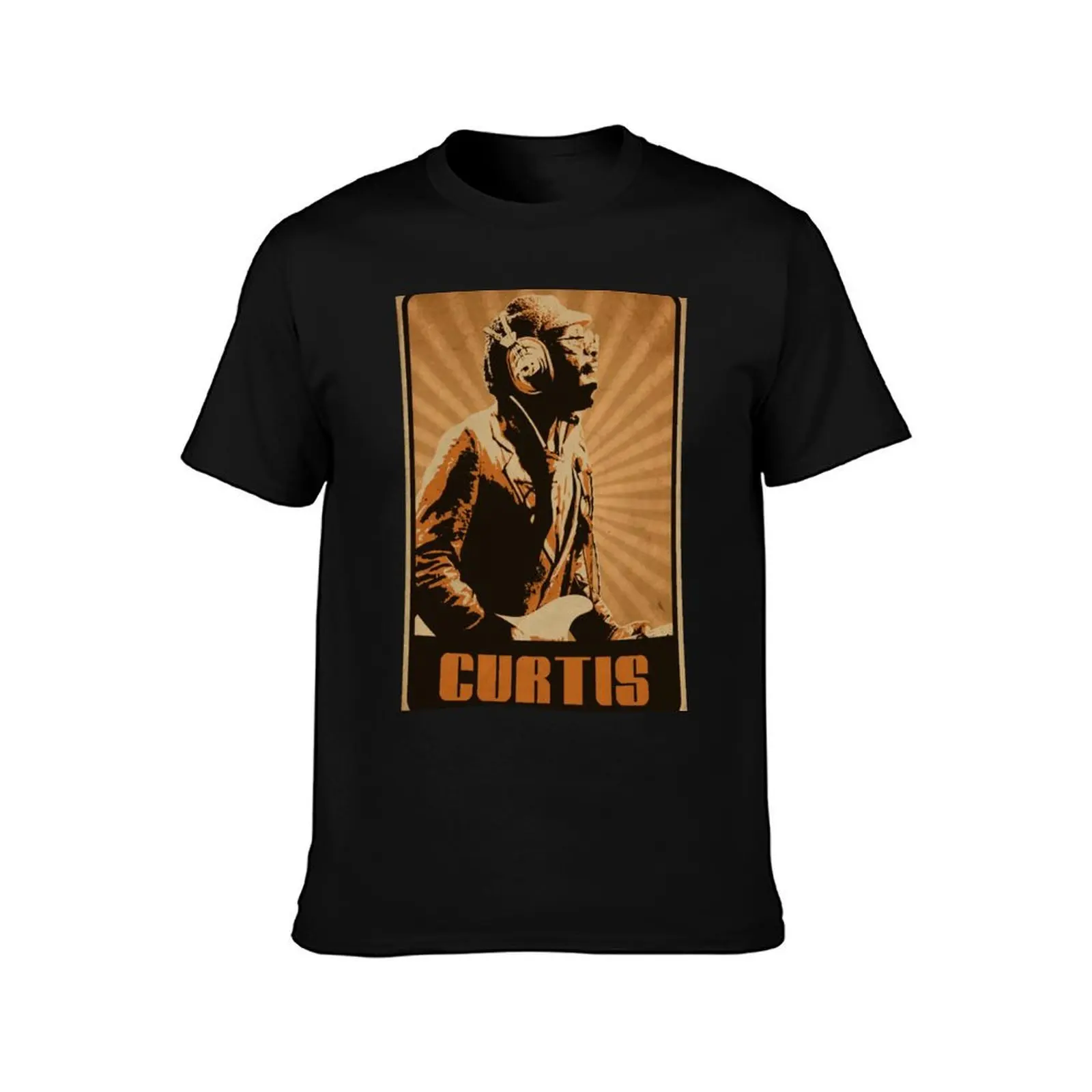 Curtis Mayfield T-Shirt Summer Casual Cotton Tee Oversized Streetwear Tops Vintage Graphic Print Loose Fit Short Sleeve
