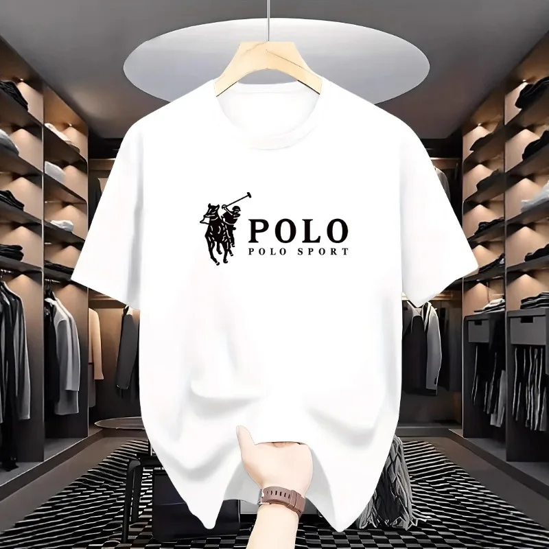 Kurzarm-T-Shirt für Herren, Sommer, neuer Trend, vielseitiges Mesh-Kurzarm-T-Shirt mit Rundhalsausschnitt, Oberteil, Herrenbekleidung