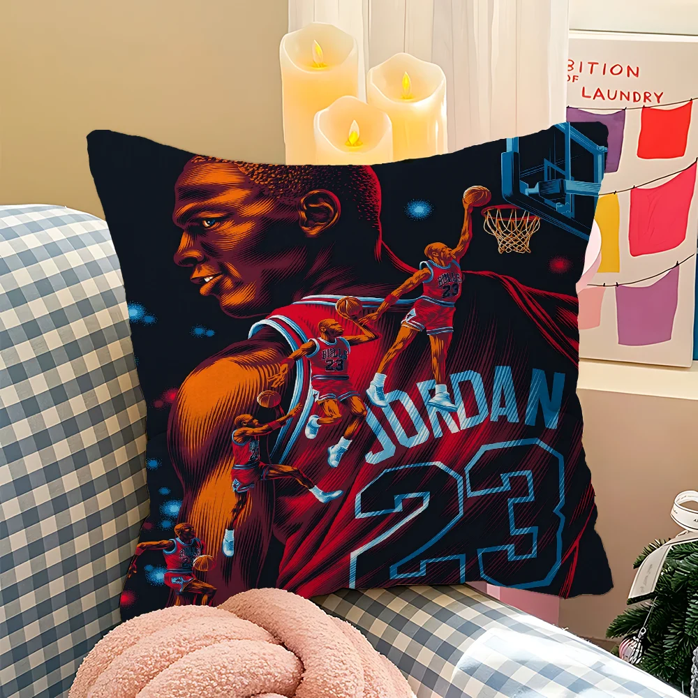 وسادة مايكل جوردان هدية لتزيين المكتب المنزلي وسادة غرفة النوم والأريكة وغطاء وسادة السيارة