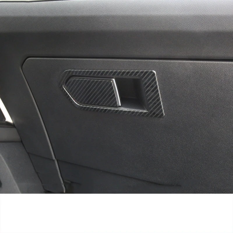 Carbon Fiber Car Gloove Storage Box Open Handle Panel Trims Decor for Haval H6 2021 2022 2023 2024 Accessories Auto Kit Refit