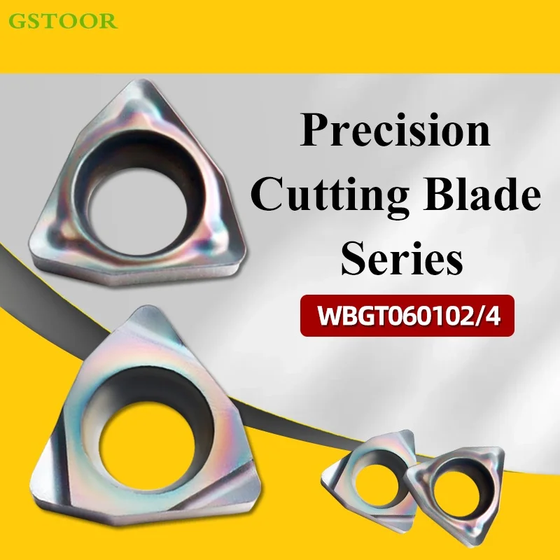 

WBGT060102L-F WBGT060104L-F WBMT060104-M GH55M Boring Cutting Carbide Inserts Hardened Steel Turning Tools CNC Lathe