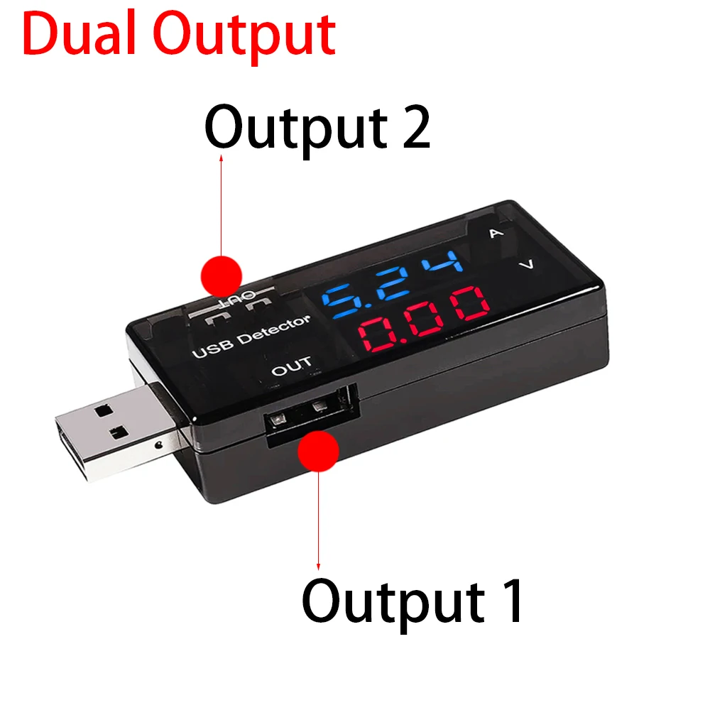 USB 충전기 테스터 의사 전압 전류 측정기 전압계 전류계 배터리 용량 테스터 모바일 전력 검출기