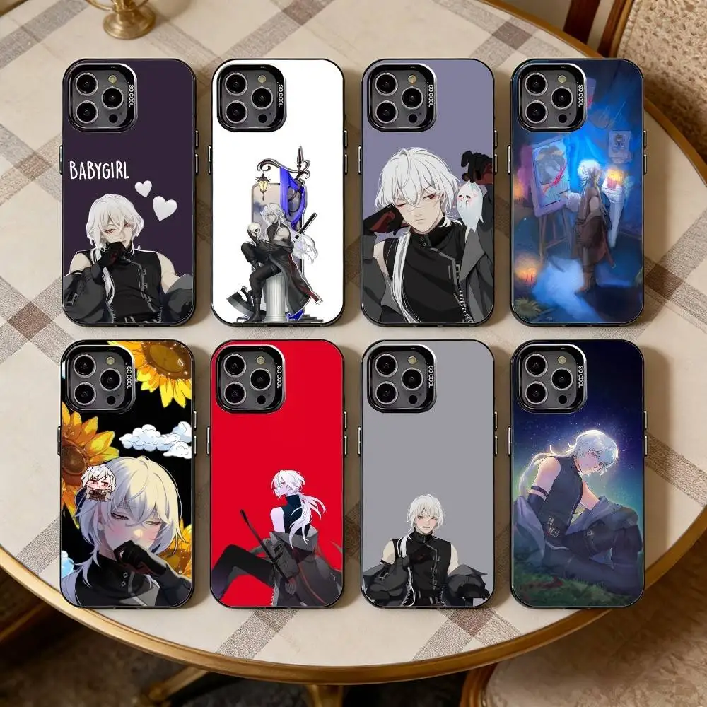 

Game D-Date With Death Phone Case For iPhone17,16,15,14,13,12,11 Plus,Pro Max Black Candy silver phone case