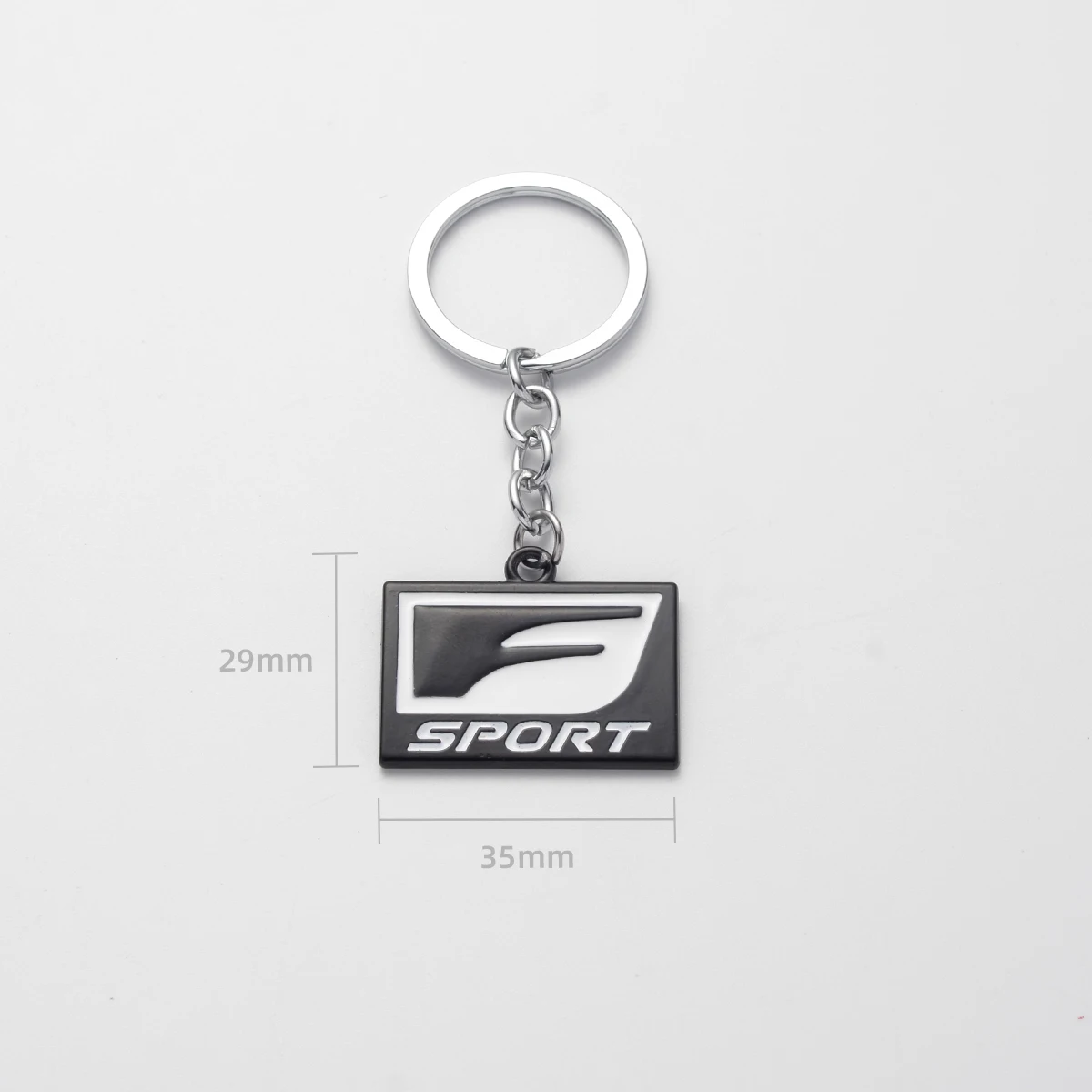 Car Keychain F Sport Logo Metal Keyring Key Ring Holder For ES300 500h RC 350 LFA ISF GSF IS200T RX300 RCF NX RX GS Accessories