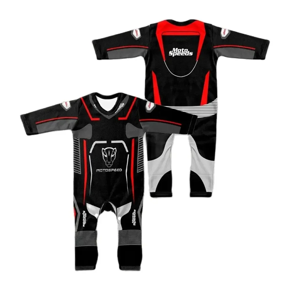 2024 Baby New Boys  And Girls Motorcycle Jumpsuit Moto Gp Competition Creep Suit Is A Hot Selling All