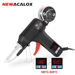 NEWACALOX EU 80W Digital Display Soldering Iron Gun 180-520°C Adjustable Temperature Automatic Send Tin Gun Repair DIY Tool