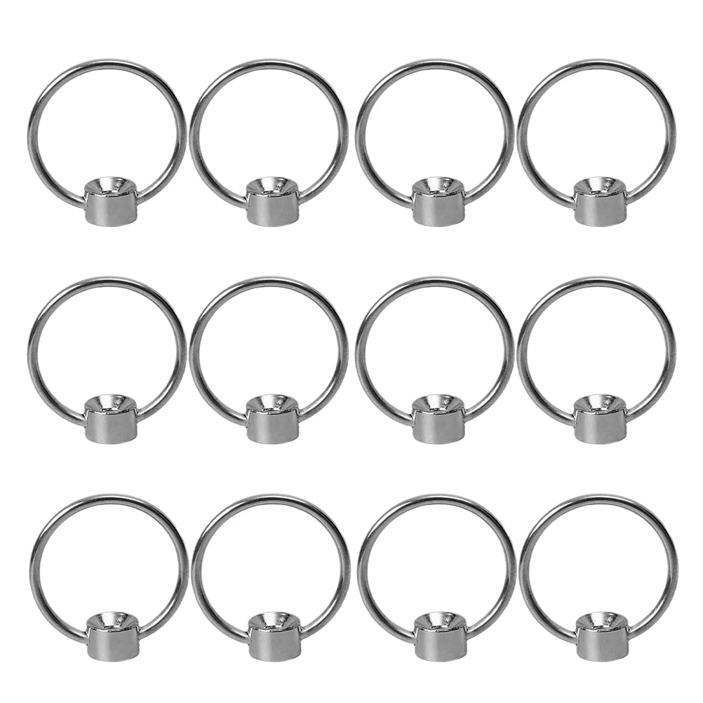 

12 pcs Alloy Cutting Board Pull Ring Solid Handle For Hanging Storage Heavy Duty Replacement Hardware Round Ring Design Chopping